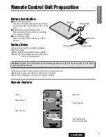 Preview for 5 page of Panasonic CQ-RD324N Operating Instructions Manual