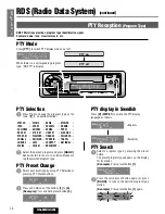 Preview for 12 page of Panasonic CQ-RD324N Operating Instructions Manual