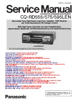 Panasonic CQ-RD555LEN Service Manual предпросмотр