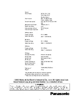 Предварительный просмотр 2 страницы Panasonic CQ-RDP153N Service Manual