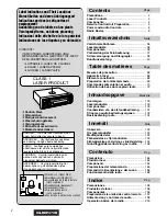 Preview for 2 page of Panasonic CQ-RDP472N Operating Instructions Manual