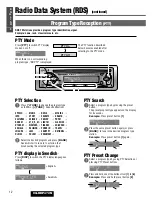 Preview for 12 page of Panasonic CQ-RDP472N Operating Instructions Manual