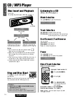 Preview for 14 page of Panasonic CQ-RDP472N Operating Instructions Manual