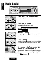 Предварительный просмотр 6 страницы Panasonic CQ-RG131W Operating Instructions Manual