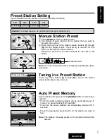 Предварительный просмотр 7 страницы Panasonic CQ-RG131W Operating Instructions Manual