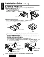 Предварительный просмотр 14 страницы Panasonic CQ-RG131W Operating Instructions Manual