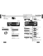 Предварительный просмотр 4 страницы Panasonic CQ-RG133W Operating Instructions Manual