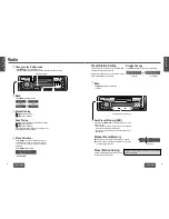 Предварительный просмотр 5 страницы Panasonic CQ-RG133WA Operating Instructions Manual