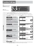 Предварительный просмотр 21 страницы Panasonic CQ-RX101W Operating Instructions Manual