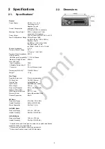 Предварительный просмотр 3 страницы Panasonic CQ-RX400N Service Manual