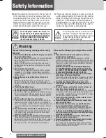 Preview for 2 page of Panasonic CQ-RXBT490W Operating Instructions Manual