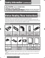 Preview for 4 page of Panasonic CQ-RXBT490W Operating Instructions Manual