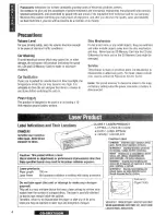 Предварительный просмотр 4 страницы Panasonic CQ-SRX7000N Operating Instructions Manual