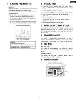 Предварительный просмотр 3 страницы Panasonic CQ-TX5500W Service Manual