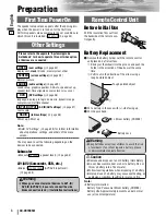 Предварительный просмотр 8 страницы Panasonic CQ-VA7005W Operating Instructions Manual