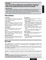 Preview for 4 page of Panasonic CQ-VA707N Operating Instructions Manual