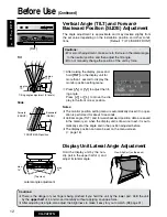 Предварительный просмотр 11 страницы Panasonic CQ-VA707N Operating Instructions Manual