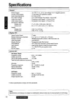 Preview for 72 page of Panasonic CQ-VA707W Operating Manual