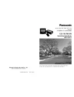 Предварительный просмотр 1 страницы Panasonic CQ-VA7800N Operating Instructions Manual