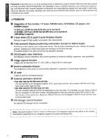 Предварительный просмотр 4 страницы Panasonic CQ-VAD7200U Operating Instructions Manual