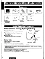 Предварительный просмотр 12 страницы Panasonic CQ-VAD7200U Operating Manual