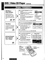 Предварительный просмотр 26 страницы Panasonic CQ-VAD7200U Operating Manual