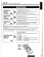 Предварительный просмотр 27 страницы Panasonic CQ-VAD7200U Operating Manual