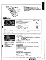 Предварительный просмотр 39 страницы Panasonic CQ-VAD7200U Operating Manual