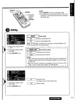 Предварительный просмотр 43 страницы Panasonic CQ-VAD7200U Operating Manual