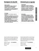 Предварительный просмотр 3 страницы Panasonic CQ-VAD9300U Operating Instructions Manual