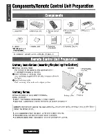 Предварительный просмотр 12 страницы Panasonic CQ-VAD9300U Operating Instructions Manual