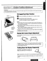 Предварительный просмотр 21 страницы Panasonic CQ-VAD9300U Operating Manual