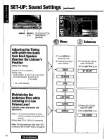 Предварительный просмотр 62 страницы Panasonic CQ-VAD9300U Operating Manual