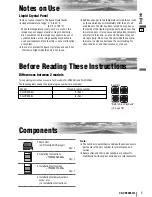 Предварительный просмотр 5 страницы Panasonic CQ-VD5005L Operating Instructions Manual