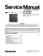 Panasonic CQ-VD5005L Service Manual предпросмотр