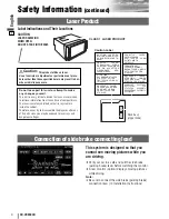 Предварительный просмотр 4 страницы Panasonic CQ-VD6503N Operating Instructions Manual