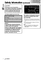 Предварительный просмотр 4 страницы Panasonic CQ-VD6503U Operating Instructions Manual