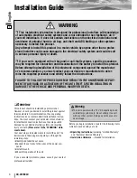 Preview for 3 page of Panasonic CQ-VD7003U Installation Manual