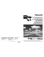 Preview for 1 page of Panasonic CQ-VD7200U Operating Instructions