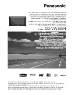 Предварительный просмотр 1 страницы Panasonic CQ-VW100N Operating Instructions Manual