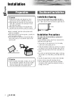 Preview for 4 page of Panasonic CQ-VW100W Installation Instructions Manual