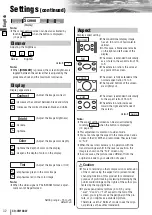 Предварительный просмотр 32 страницы Panasonic CQ-VW100W Operating Instructions Manual