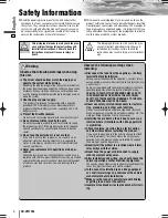 Предварительный просмотр 2 страницы Panasonic CQ-VW120L Operating Instructions Manual