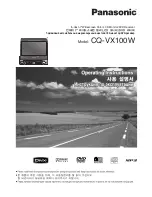 Panasonic CQ-VX100W Operating Instructions Manual preview