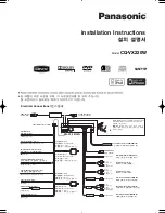 Panasonic CQ-VX220W Installation Instructions Manual preview
