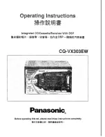 Panasonic CQ-VX303 Operating Instructions Manual preview