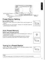 Preview for 15 page of Panasonic CQ-VX303 Operating Instructions Manual