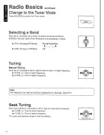 Предварительный просмотр 14 страницы Panasonic CQ-VX303EW Operating Instructions Manual