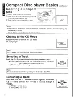 Предварительный просмотр 18 страницы Panasonic CQ-VX303EW Operating Instructions Manual