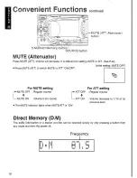 Предварительный просмотр 38 страницы Panasonic CQ-VX303EW Operating Instructions Manual